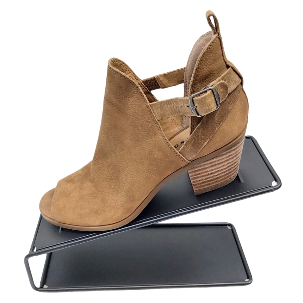 Lucky Brand Banu Peep Toe Buckle Ankle Bootie 6.5